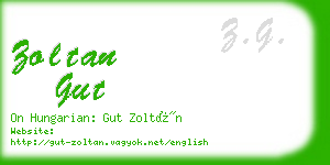 zoltan gut business card